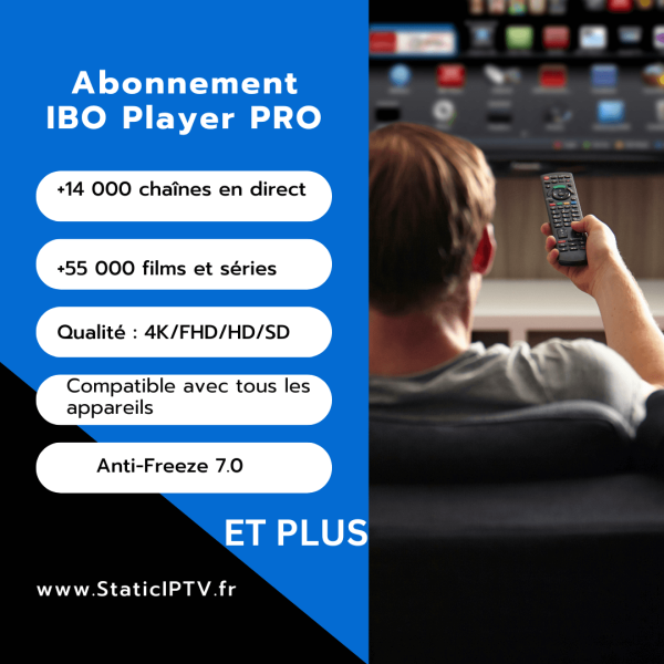 Abonnement IBO Player PRO static