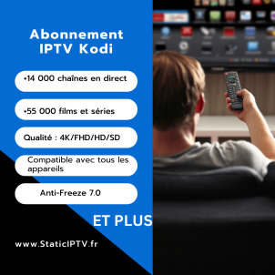Abonnement IPTV Kodi static